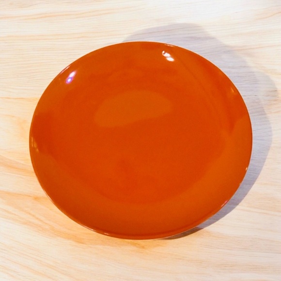 Vintage Royal Norfolk Solid Pattern Orange Stoneware 10.5” Dinner Plate - Picture 1 of 4